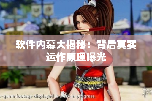 软件内幕大揭秘：背后真实运作原理曝光