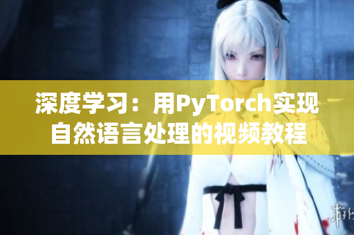 深度学习：用PyTorch实现自然语言处理的视频教程