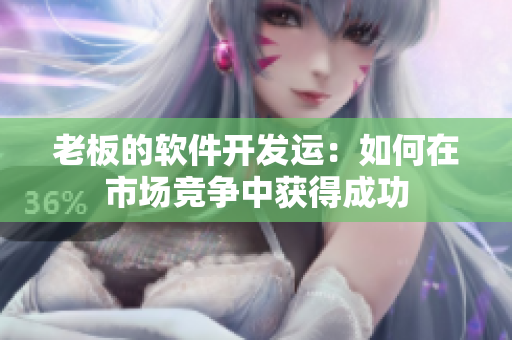 老板的软件开发运：如何在市场竞争中获得成功