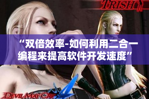 “双倍效率-如何利用二合一编程来提高软件开发速度”