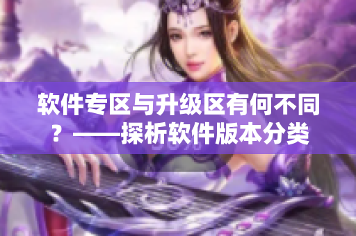 软件专区与升级区有何不同？——探析软件版本分类