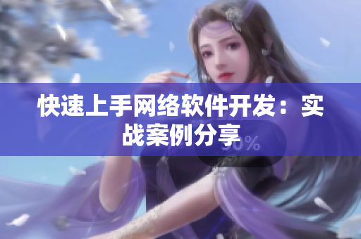 快速上手网络软件开发：实战案例分享
