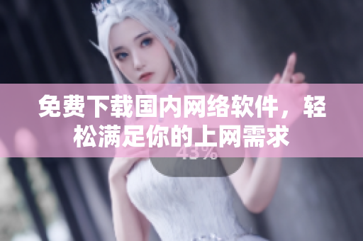 免费下载国内网络软件，轻松满足你的上网需求