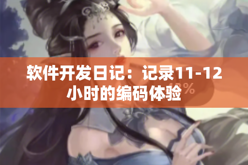 软件开发日记：记录11-12小时的编码体验