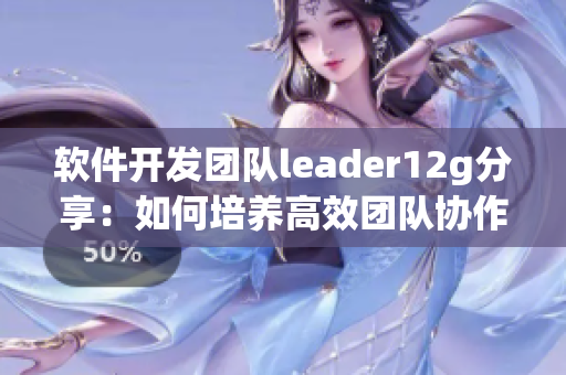软件开发团队leader12g分享：如何培养高效团队协作？