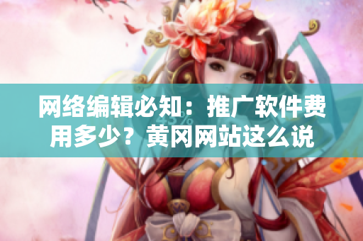 网络编辑必知：推广软件费用多少？黄冈网站这么说