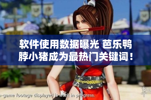 软件使用数据曝光 芭乐鸭脖小猪成为最热门关键词！