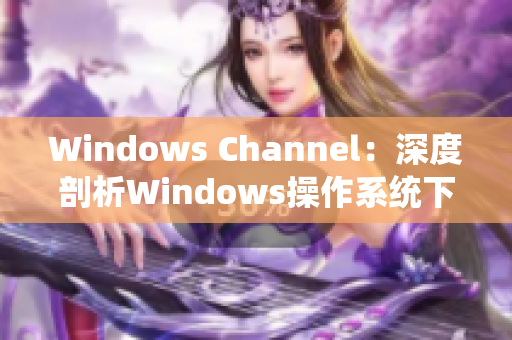 Windows Channel：深度剖析Windows操作系统下的软件开发与应用