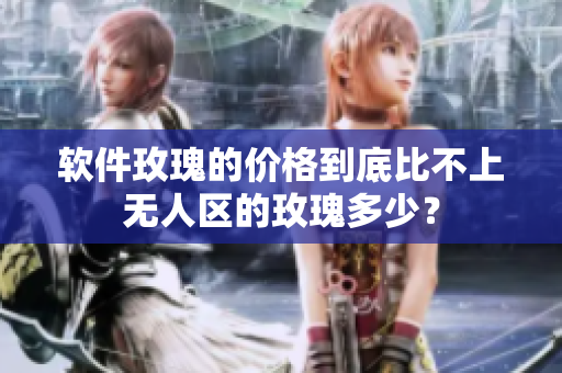 软件玫瑰的价格到底比不上无人区的玫瑰多少？
