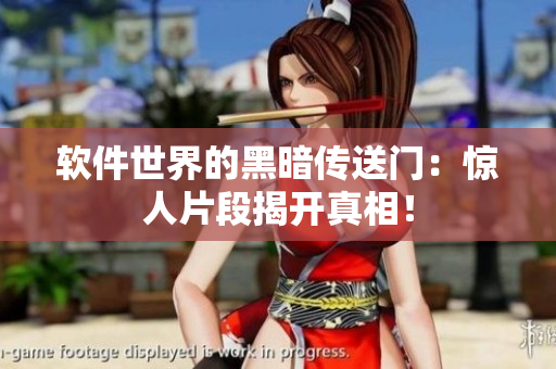 软件世界的黑暗传送门：惊人片段揭开真相！