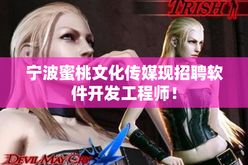 宁波蜜桃文化传媒现招聘软件开发工程师！