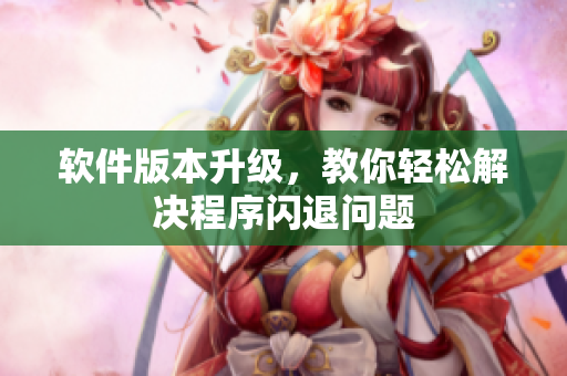 软件版本升级，教你轻松解决程序闪退问题