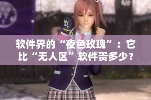 软件界的“夜色玫瑰”：它比“无人区”软件贵多少？