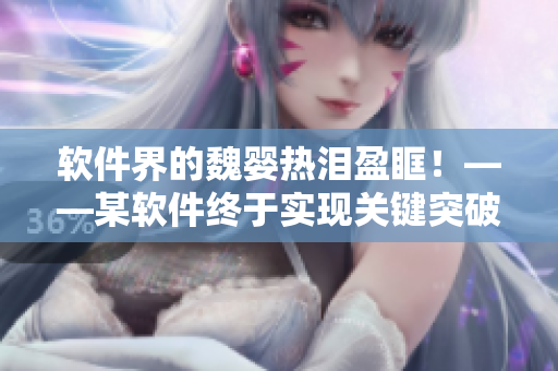软件界的魏婴热泪盈眶！——某软件终于实现关键突破
