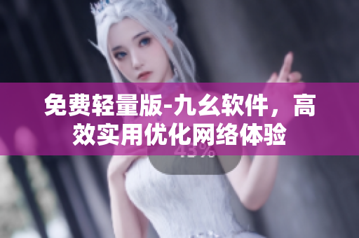 免费轻量版-九幺软件，高效实用优化网络体验