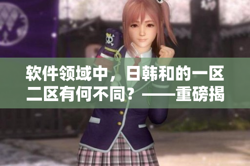 软件领域中，日韩和的一区二区有何不同？——重磅揭秘！