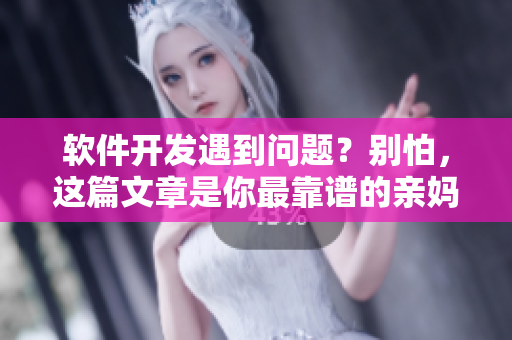 软件开发遇到问题？别怕，这篇文章是你最靠谱的亲妈！