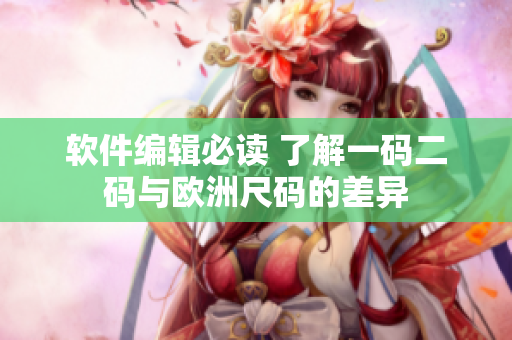 软件编辑必读 了解一码二码与欧洲尺码的差异
