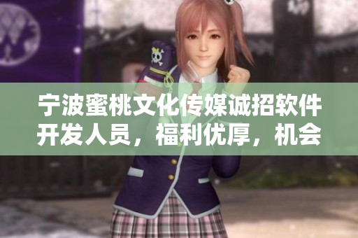 宁波蜜桃文化传媒诚招软件开发人员，福利优厚，机会难得！