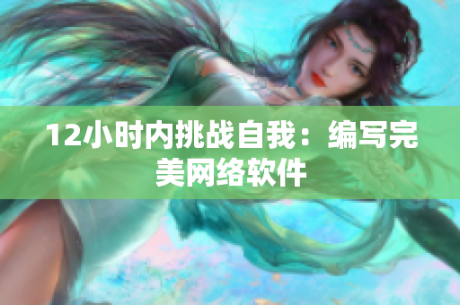 12小时内挑战自我：编写完美网络软件