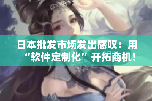 日本批发市场发出感叹：用“软件定制化”开拓商机！