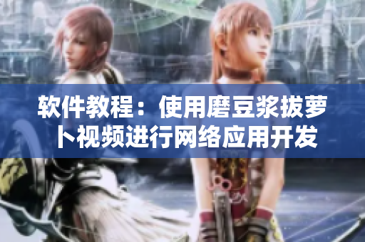 软件教程：使用磨豆浆拔萝卜视频进行网络应用开发