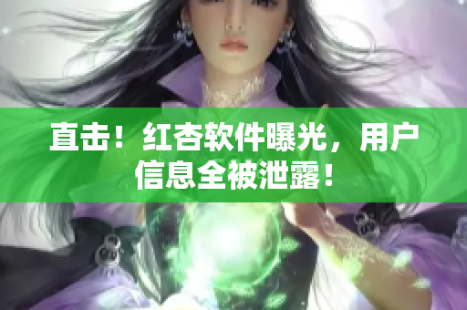 直击！红杏软件曝光，用户信息全被泄露！