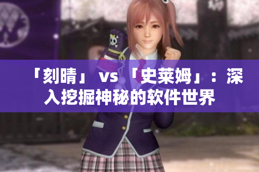 「刻晴」 vs 「史莱姆」：深入挖掘神秘的软件世界