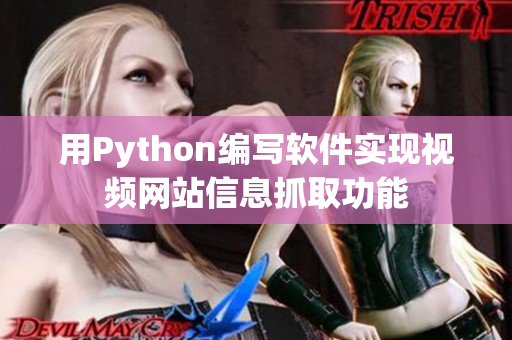 用Python编写软件实现视频网站信息抓取功能