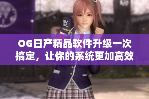 OG日产精品软件升级一次搞定，让你的系统更加高效快速