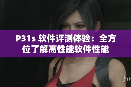 P31s 软件评测体验：全方位了解高性能软件性能
