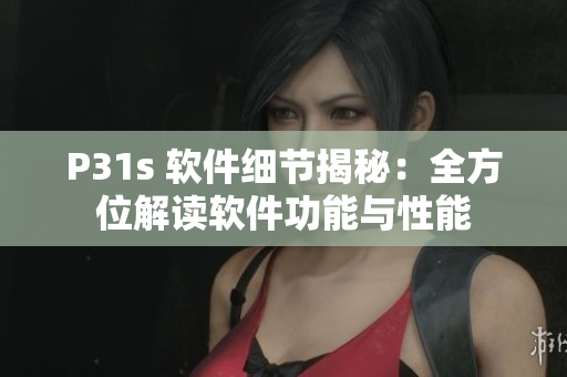 P31s 软件细节揭秘：全方位解读软件功能与性能