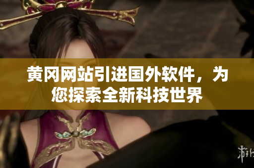黄冈网站引进国外软件，为您探索全新科技世界