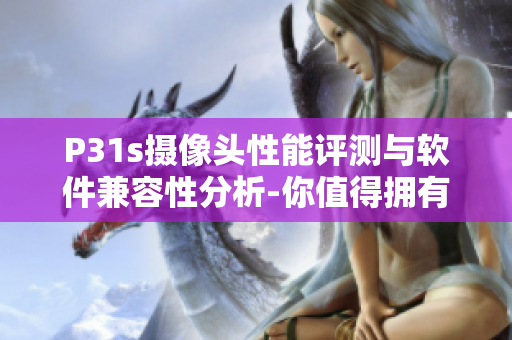 P31s摄像头性能评测与软件兼容性分析-你值得拥有的软件巨头