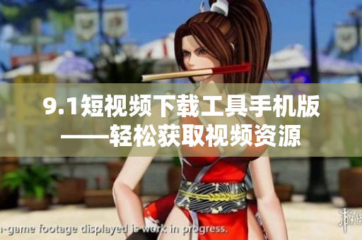 9.1短视频下载工具手机版——轻松获取视频资源