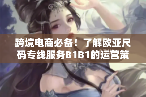 跨境电商必备！了解欧亚尺码专线服务B1B1的运营策略