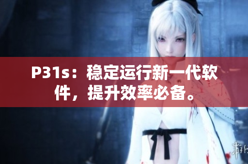 P31s：稳定运行新一代软件，提升效率必备。