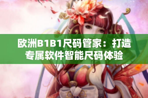 欧洲B1B1尺码管家：打造专属软件智能尺码体验