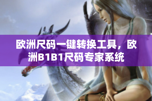 欧洲尺码一键转换工具，欧洲B1B1尺码专家系统