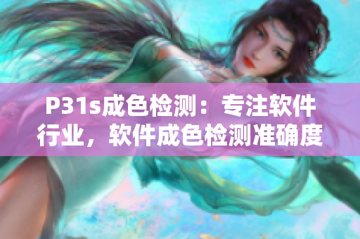 P31s成色检测：专注软件行业，软件成色检测准确度如何？ 