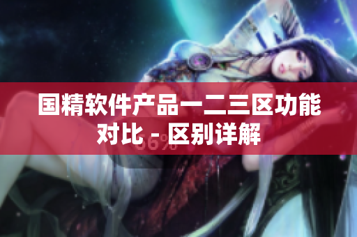 国精软件产品一二三区功能对比 - 区别详解