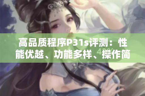 高品质程序P31s评测：性能优越、功能多样、操作简便