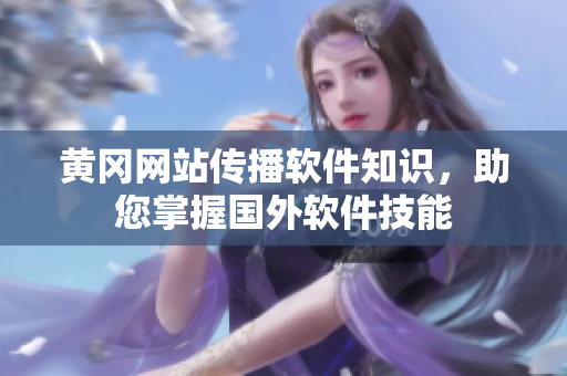 黄冈网站传播软件知识，助您掌握国外软件技能