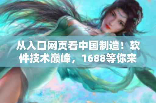 从入口网页看中国制造！软件技术巅峰，1688等你来！