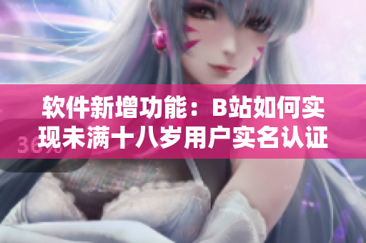 软件新增功能：B站如何实现未满十八岁用户实名认证？