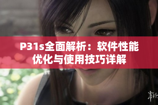 P31s全面解析：软件性能优化与使用技巧详解