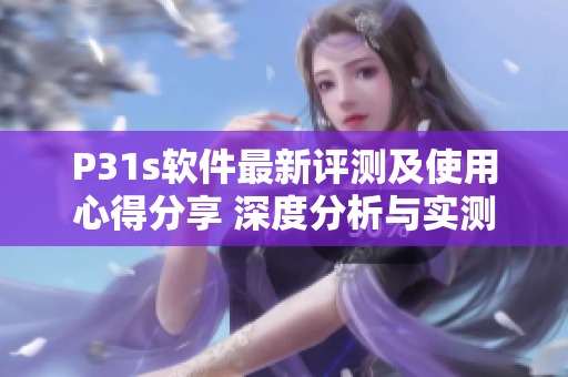 P31s软件最新评测及使用心得分享 深度分析与实测体验