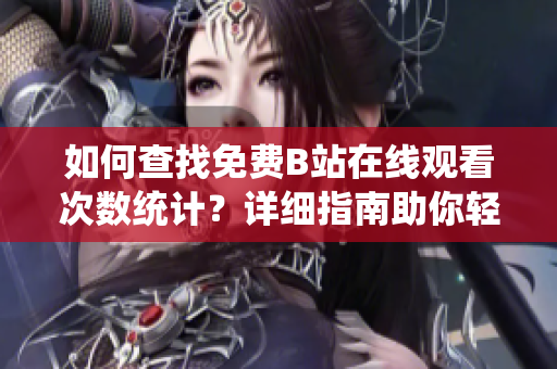 如何查找免费B站在线观看次数统计？详细指南助你轻松获取数据