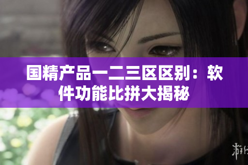 国精产品一二三区区别：软件功能比拼大揭秘