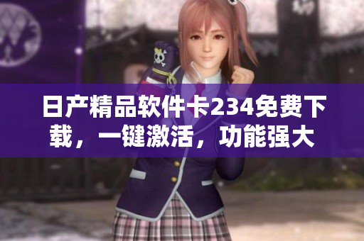 日产精品软件卡234免费下载，一键激活，功能强大